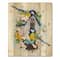 Designart - Two Tit Birds Sitting Near The Nest With Eggs I - Traditional Print on Natural Pine Wood